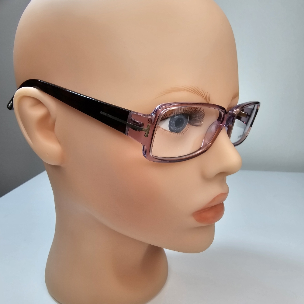 TOM FORD 53 mm women's lavender tortoise rectangle‎ eyeglasses - Picture 5 of 15